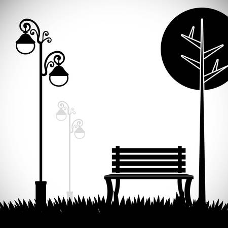 Park digital design, vector illustration 10 eps graphicのイラスト素材