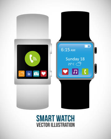 Wearable Technology digital design, vector illustration 10 eps graphicのイラスト素材