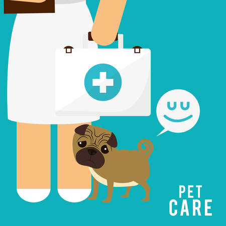 Pet care digital design, vector illustration 10 eps graphicのイラスト素材