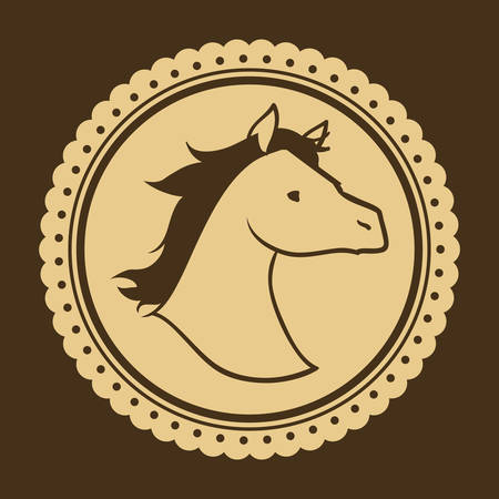 Horse Riding digital design, vector illustration 10 eps graphicのイラスト素材