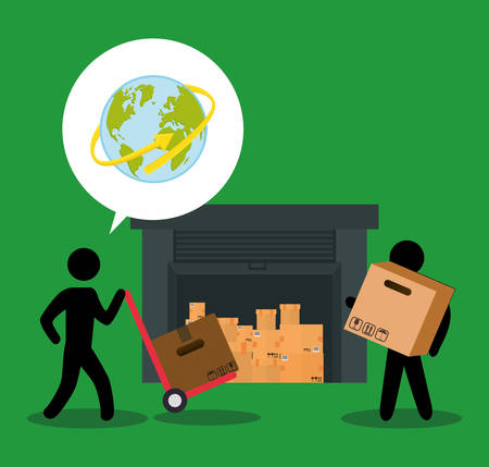 Delivery digital design, vector illustration 10 eps graphicのイラスト素材