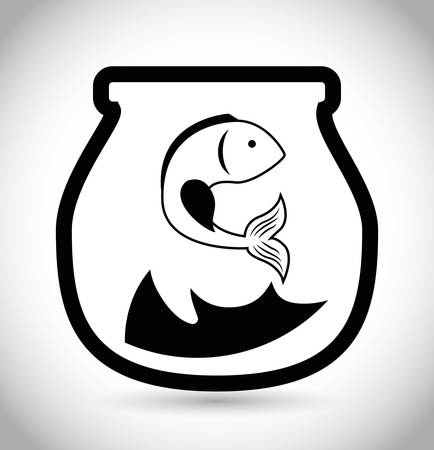 Fish digital design, vector illustration 10 eps graphicのイラスト素材