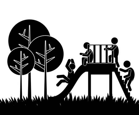 Park digital design, vector illustration 10 eps graphicのイラスト素材