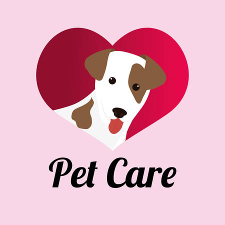 Pet care digital design, vector illustration 10 eps graphicのイラスト素材