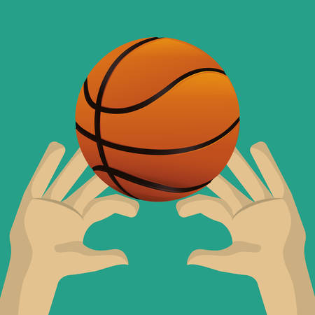 Basketball digital design, vector illustration 10 eps graphicのイラスト素材