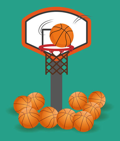 Basketball digital design, vector illustration 10 eps graphicのイラスト素材