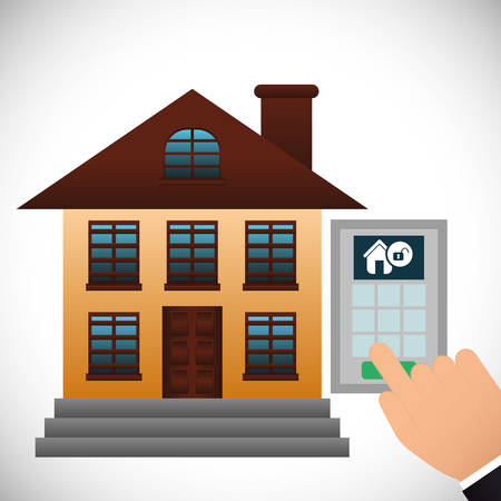 Home Insurance digital design, vector illustration 10 eps graphicのイラスト素材