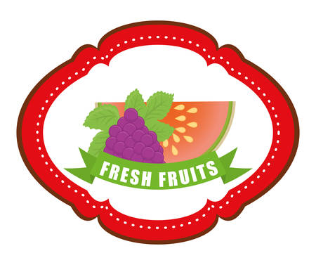 Fruits digital design, vector illustration 10 eps graphicのイラスト素材