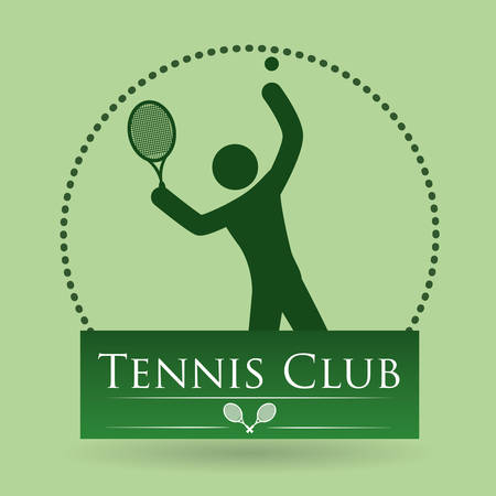Tennis digital design, vector illustration 10 eps graphicのイラスト素材