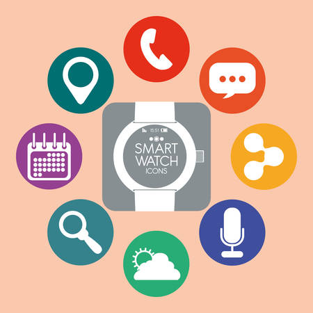 Wearable Technology digital design, vector illustration 10 eps graphicのイラスト素材