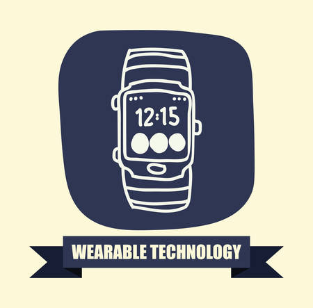 Wearable Technology digital design, vector illustration 10 eps graphicのイラスト素材