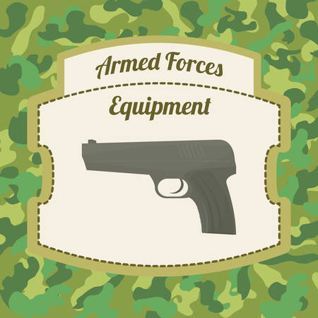 Military Armed Forces digital design, vector illustration 10 eps graphicのイラスト素材