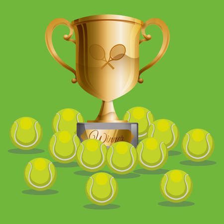 Tennis digital design, vector illustration のイラスト素材