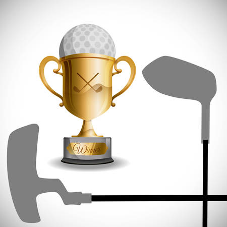 Golf digital design, vector illustrationのイラスト素材