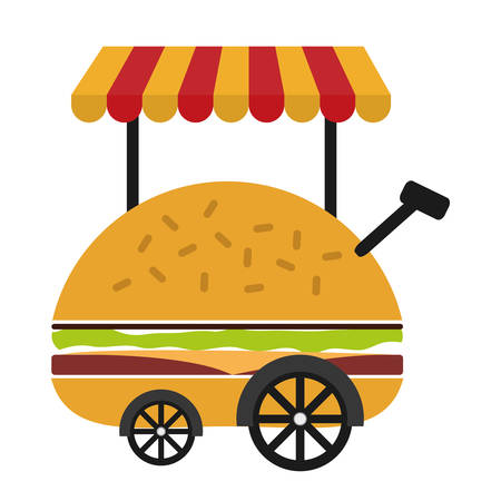 Fast Food digital design, vector illustration のイラスト素材