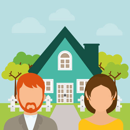 House digital design, vector illustration のイラスト素材