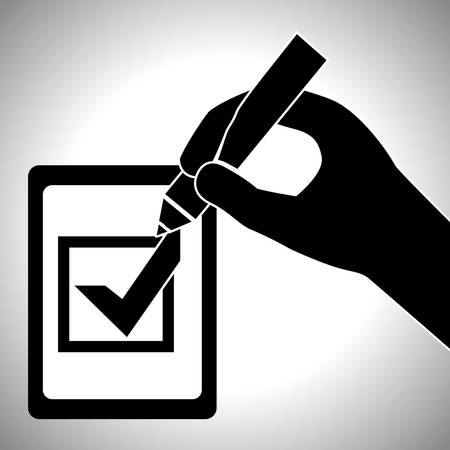 Survey digital design, vector illustration のイラスト素材