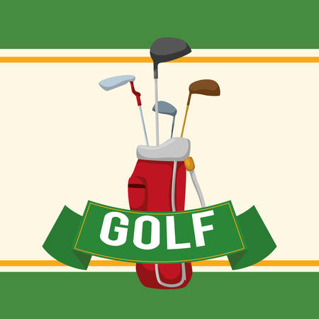 Golf digital design, vector illustration のイラスト素材