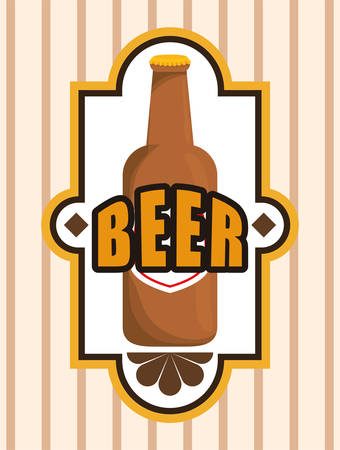 Beer digital design, vector illustration のイラスト素材