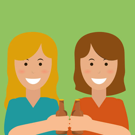 Beer digital design, vector illustration のイラスト素材