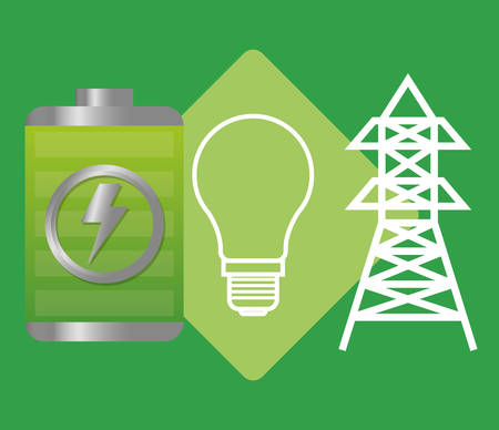 Save Energy digital designのイラスト素材