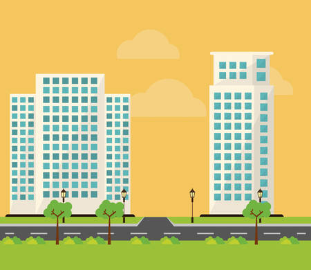 Building digital design illustration のイラスト素材