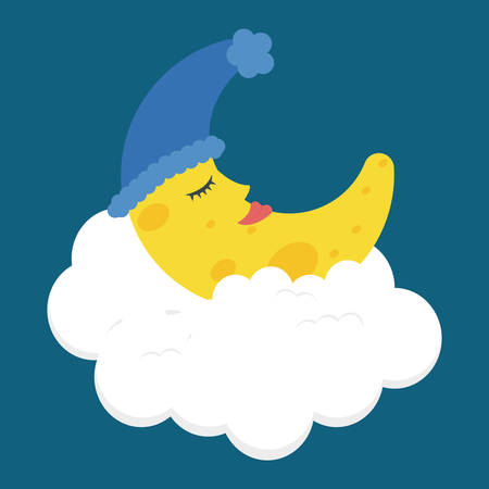 Good Night digital designのイラスト素材