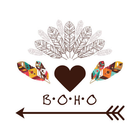 Boho icon digital design, vector illustration 10 eps graphicのイラスト素材