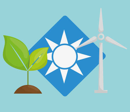 Save Energy digital designのイラスト素材