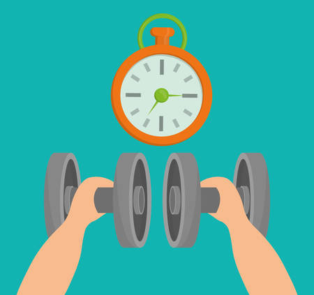 Gym digital design, vector illustration 10 eps graphicのイラスト素材