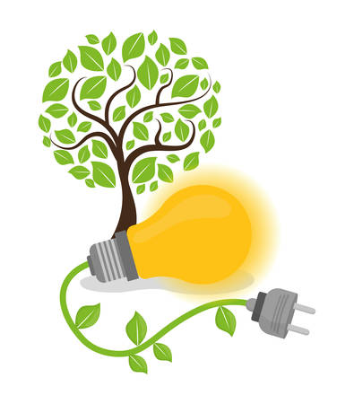 Save Energy digital designのイラスト素材