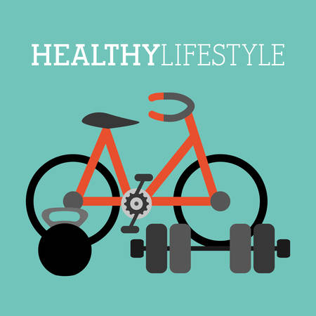 Healthy Lifestyle digital designのイラスト素材