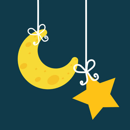 Good Night digital designのイラスト素材