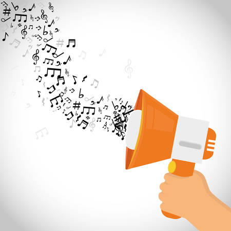 Music and Sound digital design, vector illustration 10 eps graphicのイラスト素材