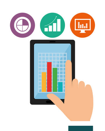 Business statistics designのイラスト素材