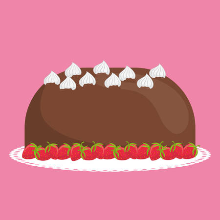 Dessert cake designのイラスト素材