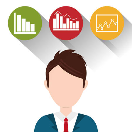 Business statistics designのイラスト素材