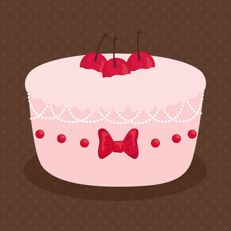 Dessert cake designのイラスト素材