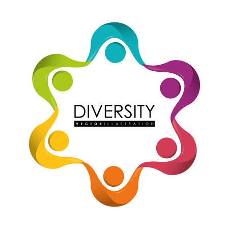 Diversity people designのイラスト素材