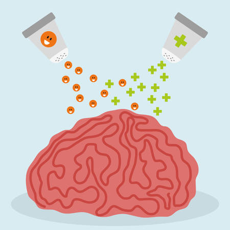 Think positive design, vector illustration eps 10.のイラスト素材