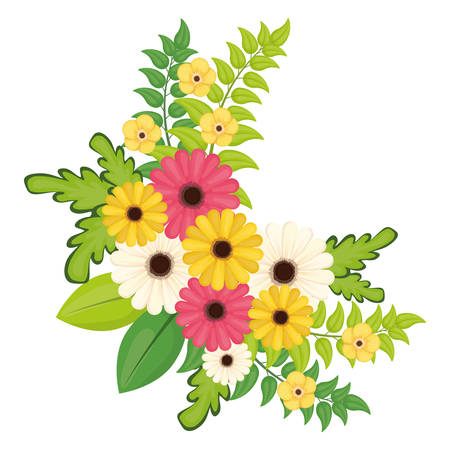 Flowers digital design, vector illustration eps 10.のイラスト素材
