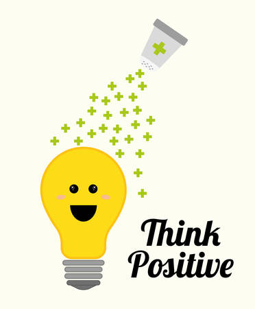 Think positive designのイラスト素材