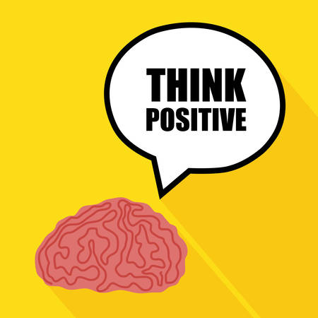 Think positive designのイラスト素材
