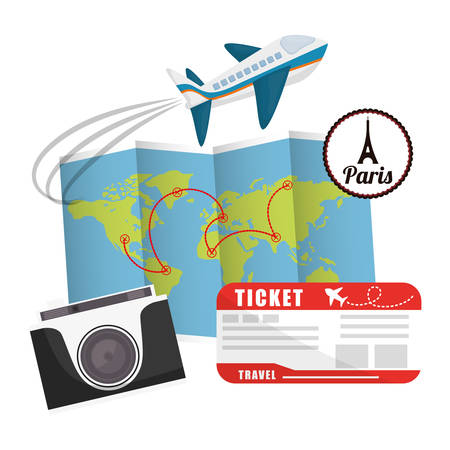 Travel vacations designのイラスト素材