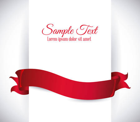 Decorative ribbon design, vector illustration eps 10.のイラスト素材