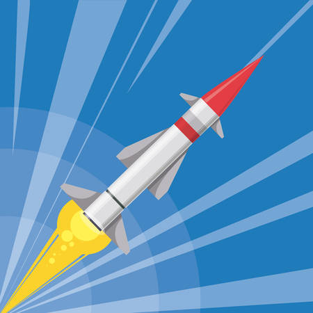 Rocket digital design, vector illustration eps 10.のイラスト素材