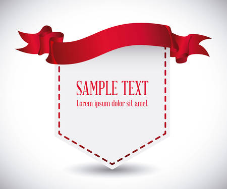 Decorative ribbon design, vector illustration eps 10.のイラスト素材