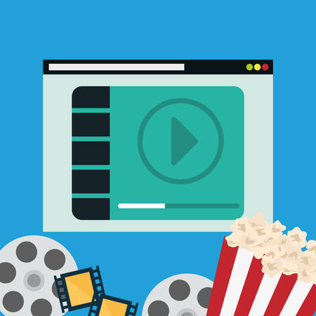 Movie digital design, vector illustration 10 eps graphicのイラスト素材