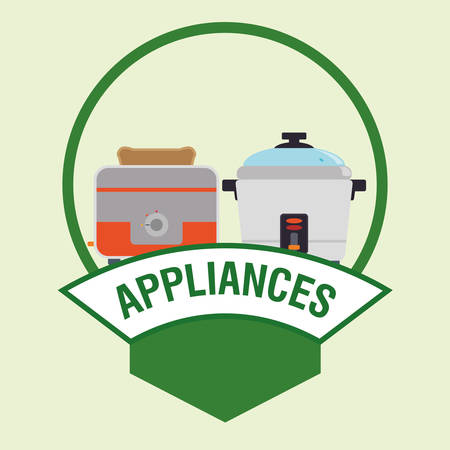 Home appliance digital design, vector illustration 10 eps graphicのイラスト素材