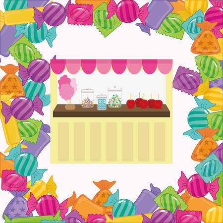 Candy digital design, vector illustration 10 eps graphicのイラスト素材